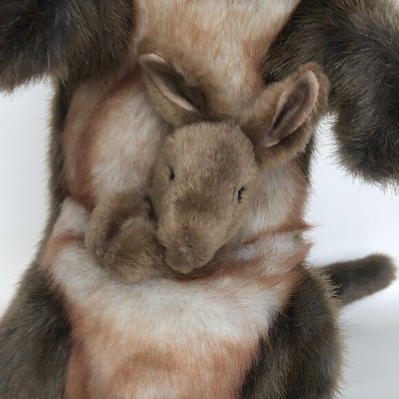 Hansa Plush New w/Tag Handcrafted Kangaroo Hand Puppet - Picture 7 of 16